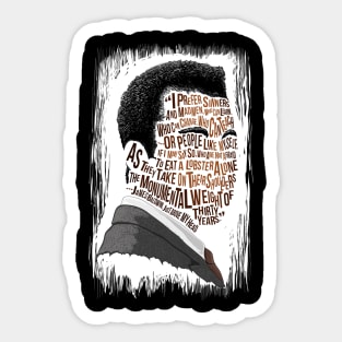 James Baldwin Sticker